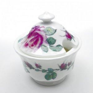 ROY KIRKHAM BONE CHINA | ENGLISH ROSE COVERED SUGAR BOWL